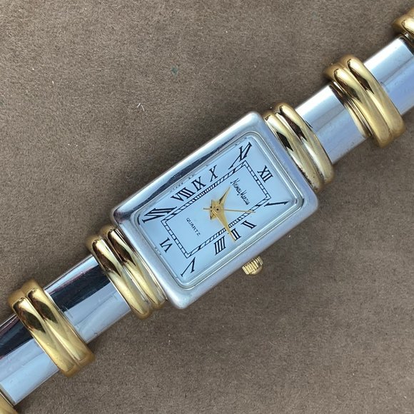 NEIMAN MARCUS 2 Tone Quartz Ladies Watch 7 inch - Picture 5 of 8